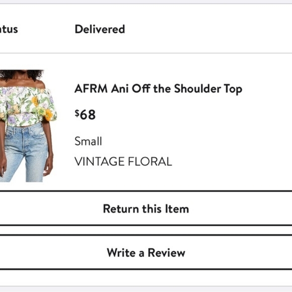 💘 AFRM Ani Off the Shoulder Top - Picture 2 of 7